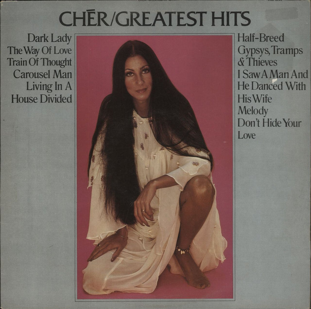 Cher Greatest Hits UK vinyl LP album (LP record) MCF2597