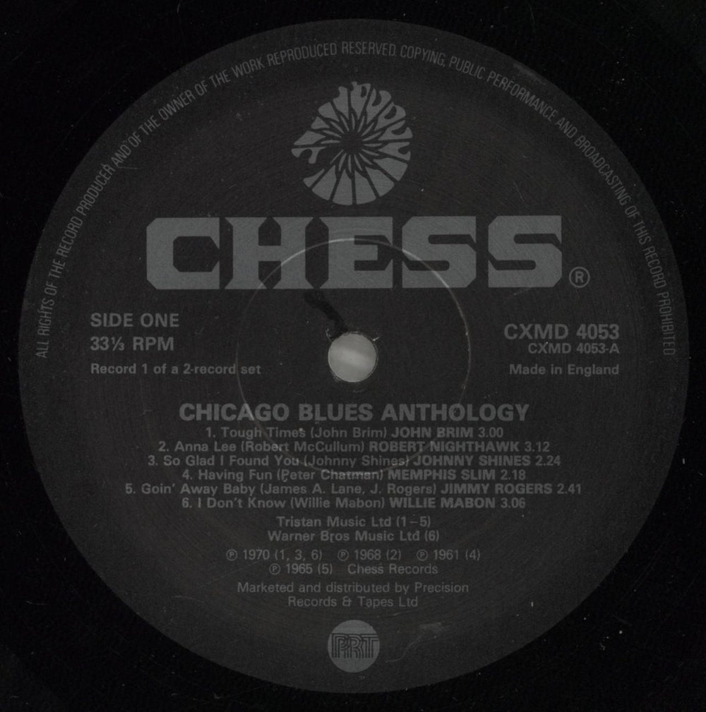 Chess Records Chicago Blues Anthology - Chess Masters UK 2-LP vinyl record set (Double LP Album) EKG2LCH556337