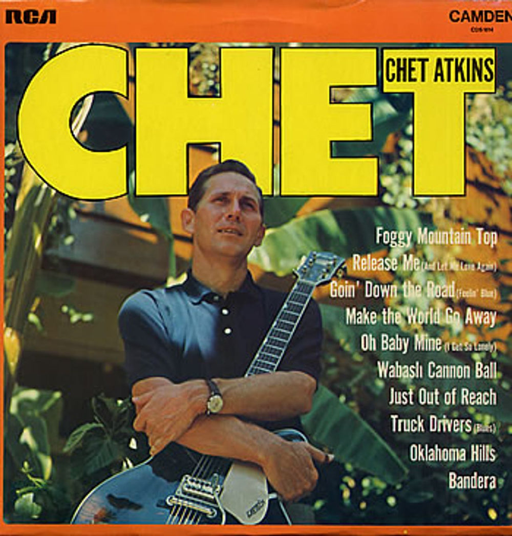 Chet Atkins Chet UK vinyl LP album (LP record) CDM1014