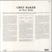 Chet Baker In New York - Shrink UK vinyl LP album (LP record) 889397274917