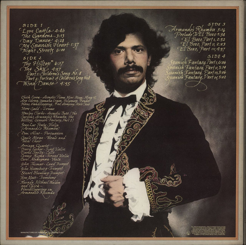 Chick Corea My Spanish Heart + obi Japanese Promo 2-LP vinyl record set (Double LP Album)