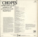 Chopin 24 Preludes Op. 28 / Prelude No. 25 In C Sharp Minor Op. 45 UK vinyl LP album (LP record)