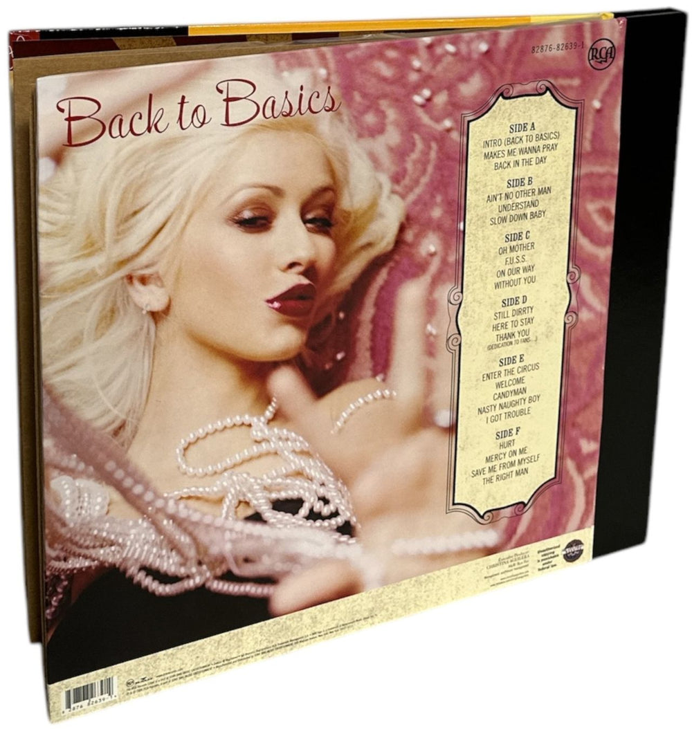 Christina Aguilera Back To Basics US 3-LP vinyl record set (Triple LP Album) 828768263914