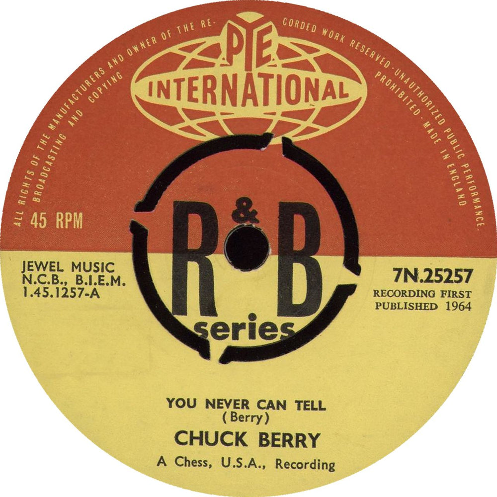 Chuck Berry You Never Can Tell UK 7" vinyl single (7 inch record / 45) 7N.25257