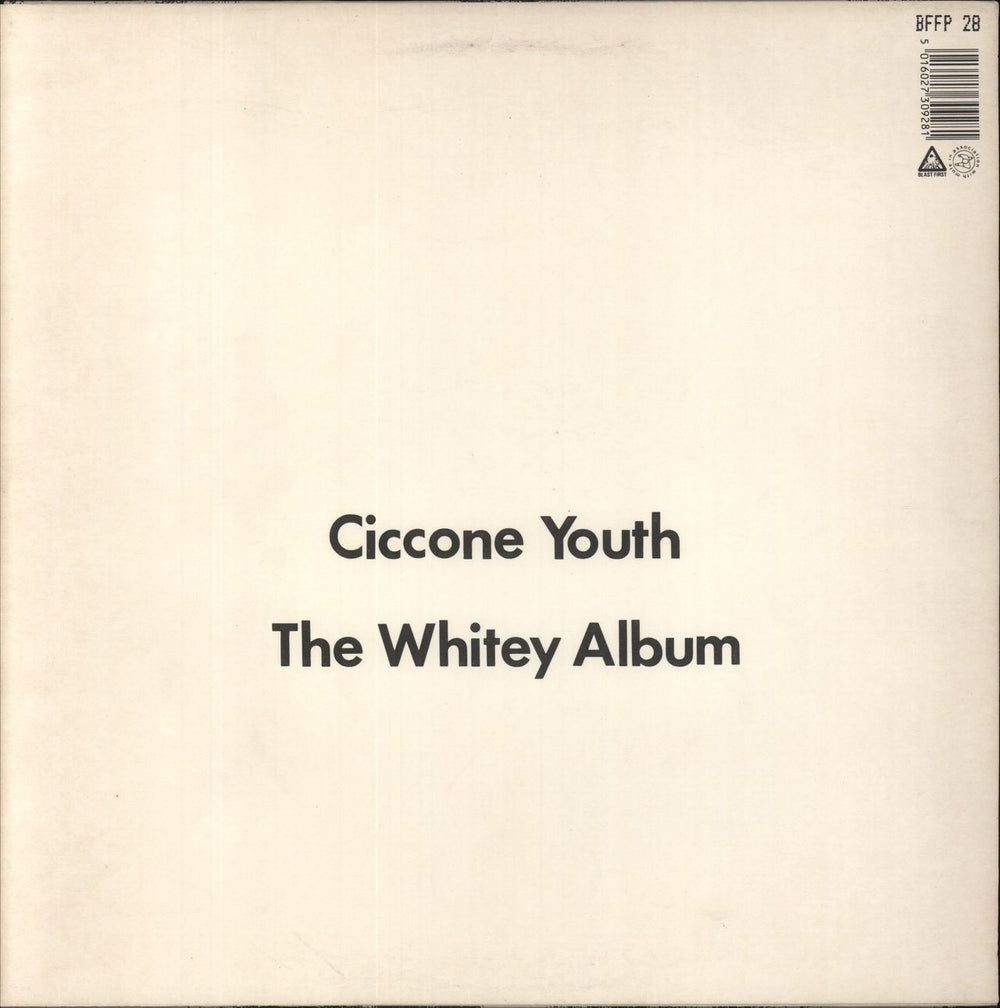 Ciccone Youth The Whitey Album UK vinyl LP album (LP record) 5016027309281