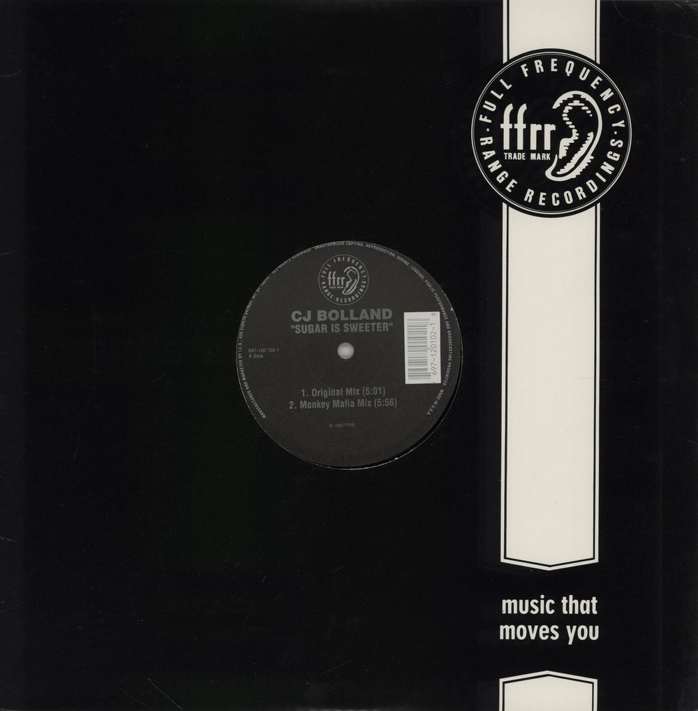 CJ Bolland Sugar Is Sweeter US 12" vinyl single (12 inch record / Maxi-single) 697120102-1