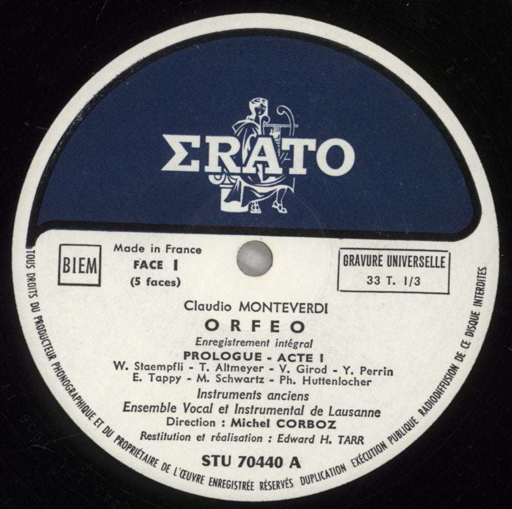 Claudio Monteverdi Monteverdi: Orfeo French Vinyl Box Set M88VXMO880036