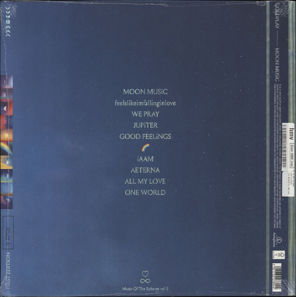 Coldplay Moon Music - 140gm Yellow Translucent Vinyl - Sealed UK vinyl LP album (LP record) 5021732278944