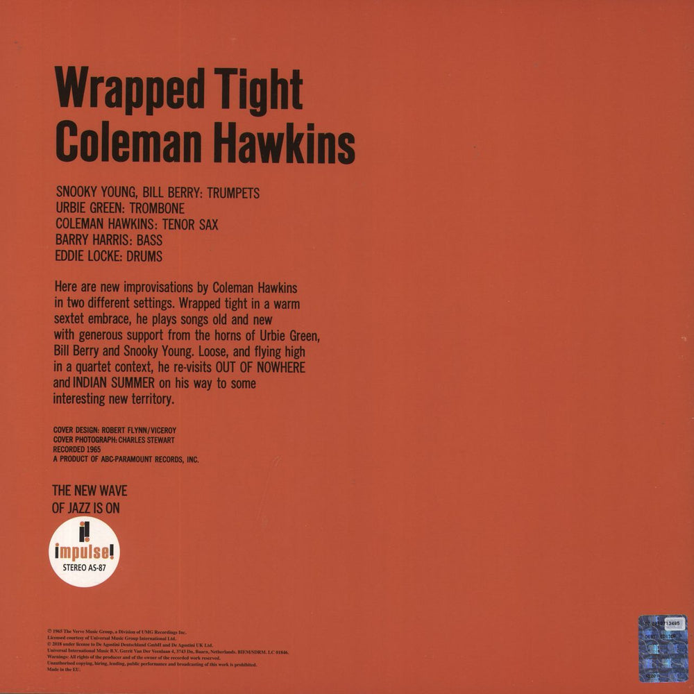 Coleman Hawkins Wrapped Tight - 180gm Vinyl + Booklet UK vinyl LP album (LP record)