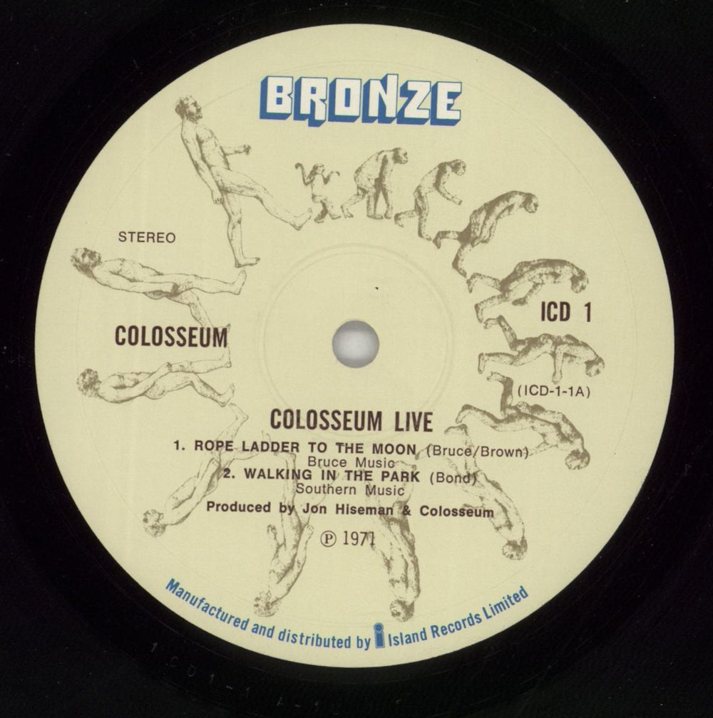 Colosseum Live - 1st - EX UK 2-LP vinyl record set (Double LP Album) SEU2LLI569369