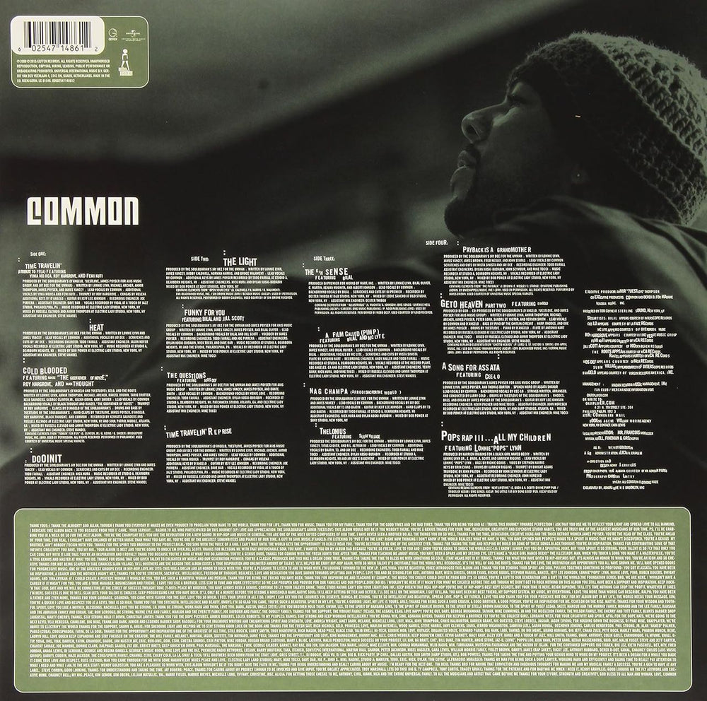 Common Like Water For Chocolate - Black Vinyl 180 Gram - Sealed UK 2-LP vinyl record set (Double LP Album) 602547148612