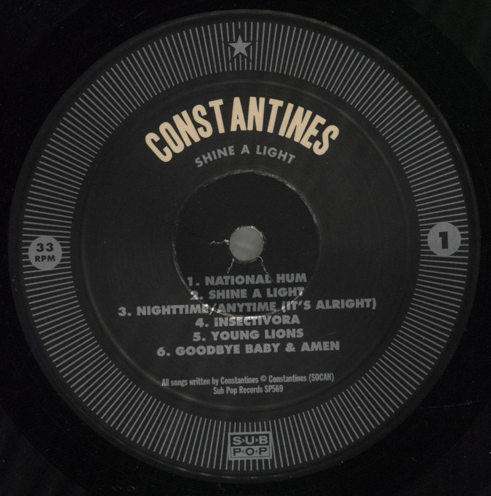 Constantines Shine a Light + 7" US vinyl LP album (LP record) E1QLPSH857342