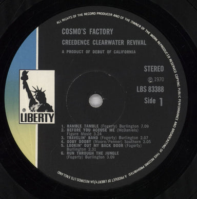 Creedence Clearwater Revival Cosmo's Factory - 1st - Front Laminated Sleeve UK vinyl LP album (LP record) CCLLPCO595228