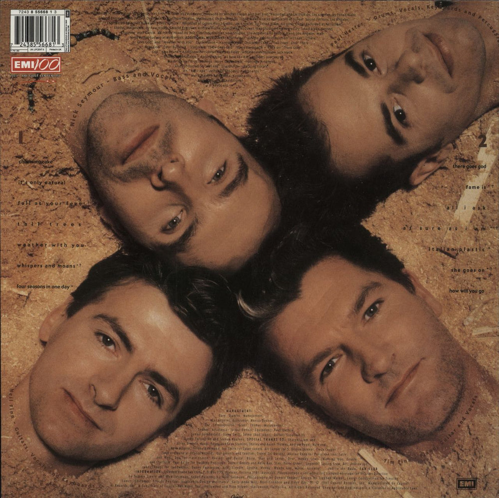 Crowded House Woodface - EMI100 Series - 180gm UK vinyl LP album (LP record) 724385566813