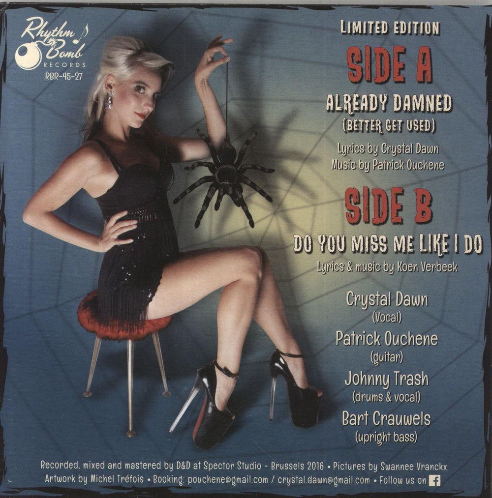 Crystal & Runnin' Wild Already Damned German 7" vinyl single (7 inch record / 45)