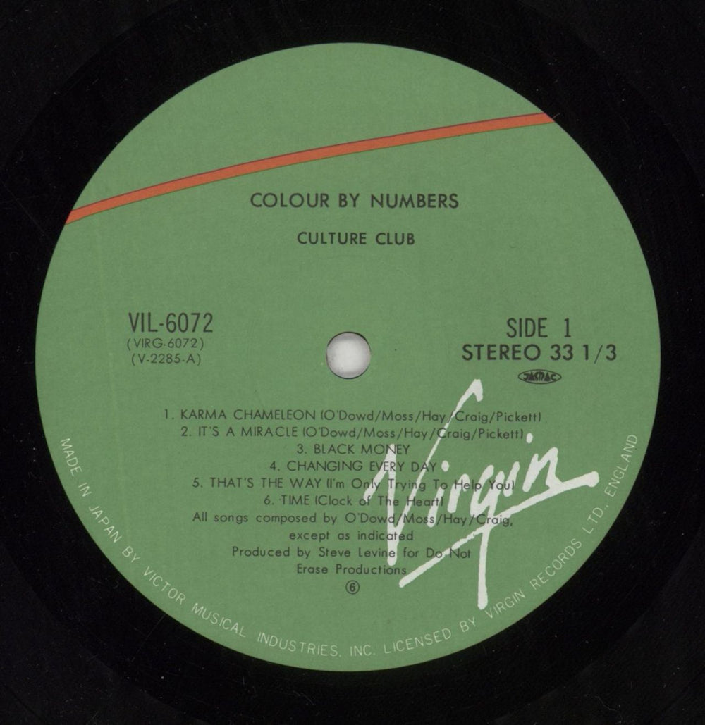 Culture Club Colour By Numbers + Poster Japanese vinyl LP album (LP record) CULLPCO850083