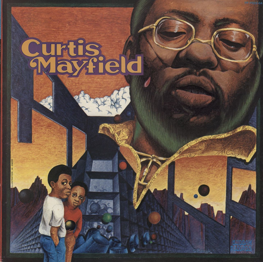 Curtis Mayfield Curtis Mayfield Japanese Promo vinyl LP album (LP record) YP-7022-DA