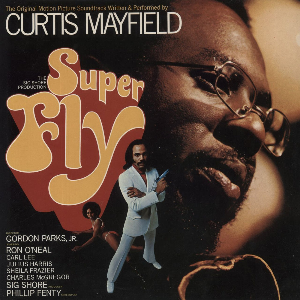 Curtis Mayfield Super Fly - gold stamp UK vinyl LP album (LP record) RSS5