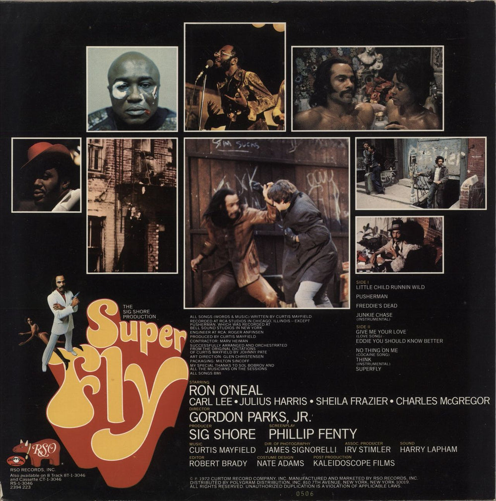 Curtis Mayfield Super Fly US vinyl LP album (LP record)