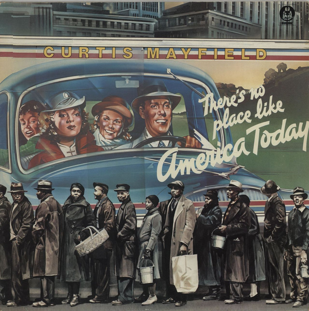 Curtis Mayfield There's No Place Like America Today UK vinyl LP album (LP record) BDLP4033