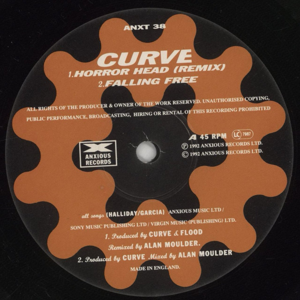 Curve Horror Head - EX UK 12" vinyl single (12 inch record / Maxi-single) CRV12HO271220