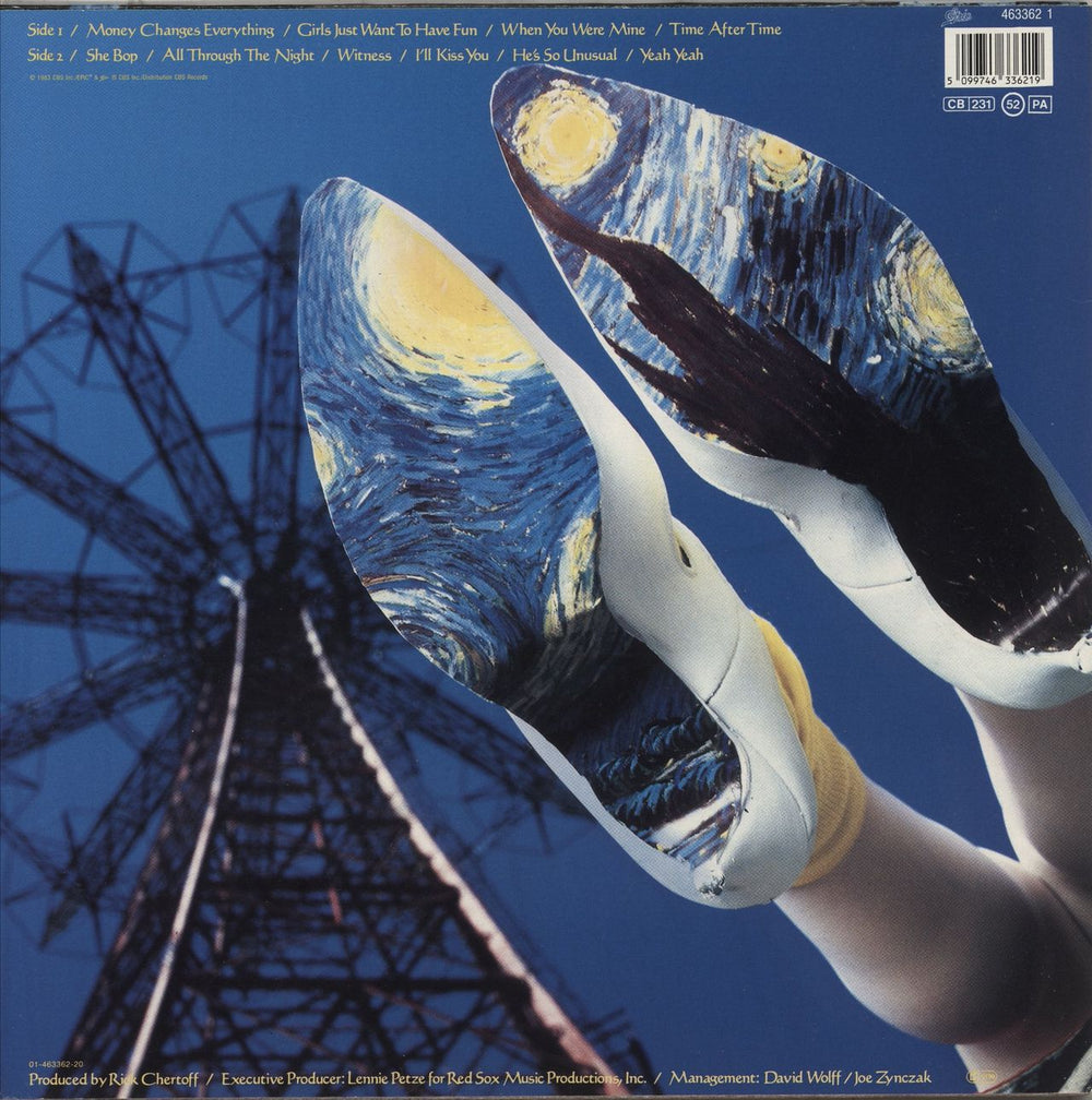 Cyndi Lauper She's So Unusual Dutch vinyl LP album (LP record)