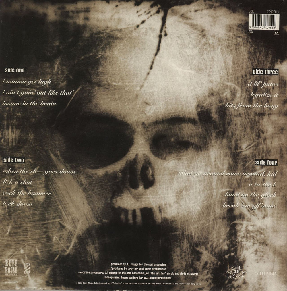 Cypress Hill Black Sunday - EX Dutch 2-LP vinyl record set (Double LP Album) 5099747407512