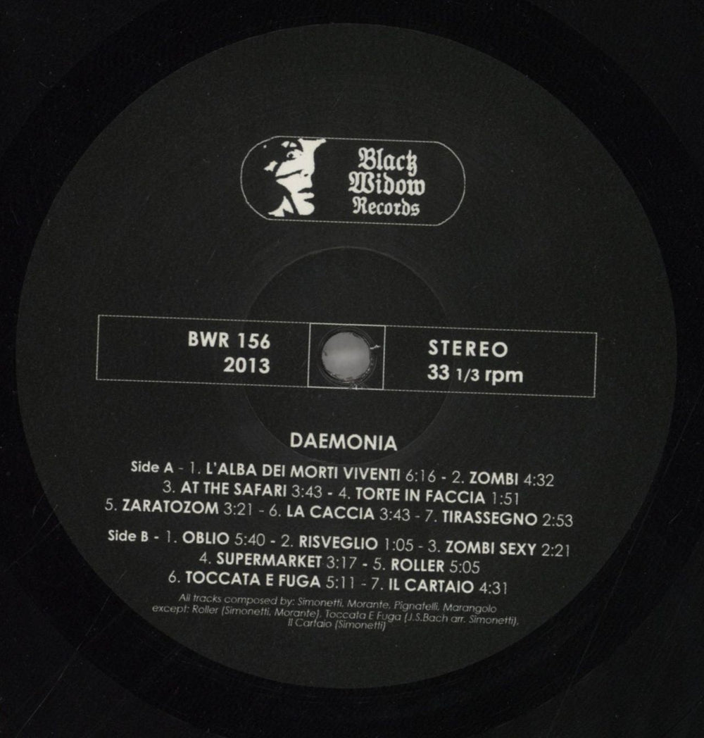 Daemonia Zombi / Dawn Of The Dead Italian vinyl LP album (LP record) 7GMLPZO858379