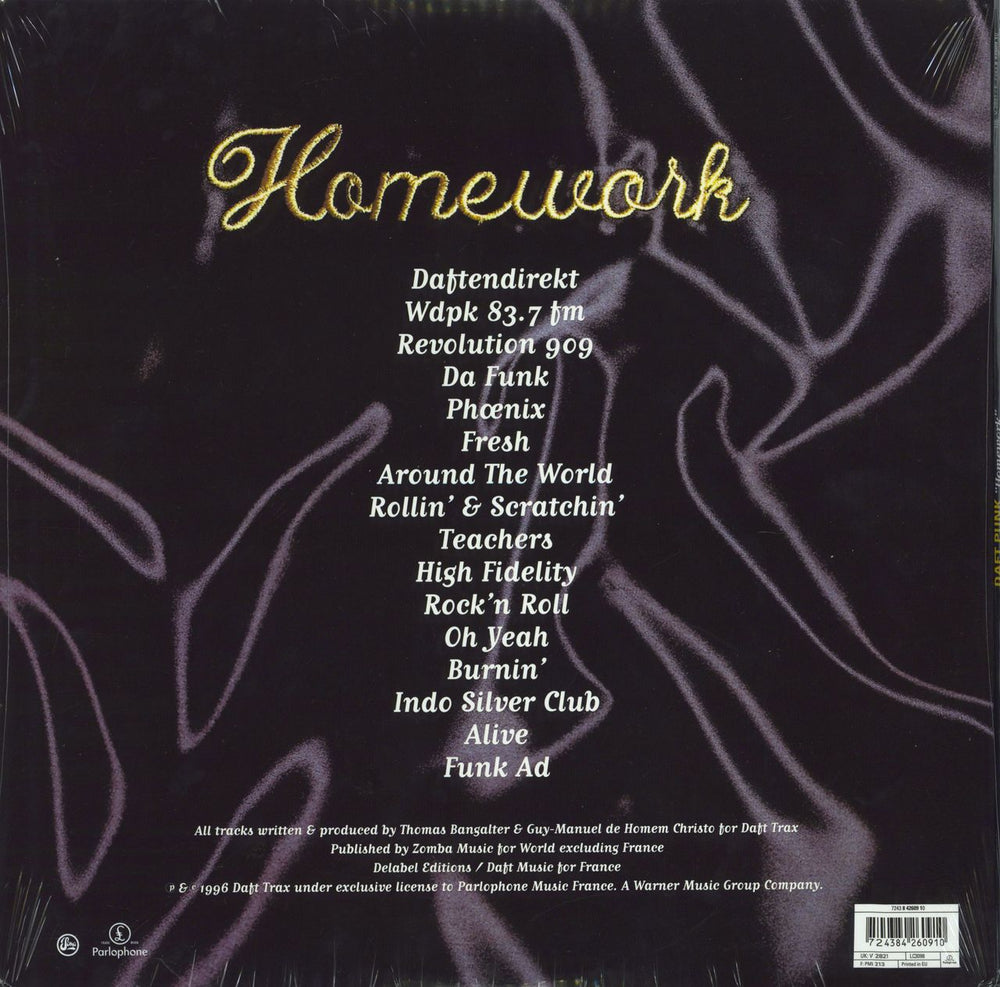 Daft Punk Homework - Sealed UK 2-LP vinyl record set (Double LP Album) 724384260910