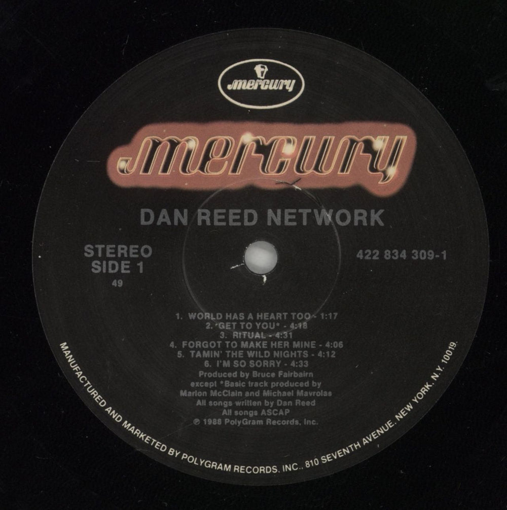 Dan Reed Network Dan Reed Network - Shrink UK vinyl LP album (LP record) DRNLPDA880949