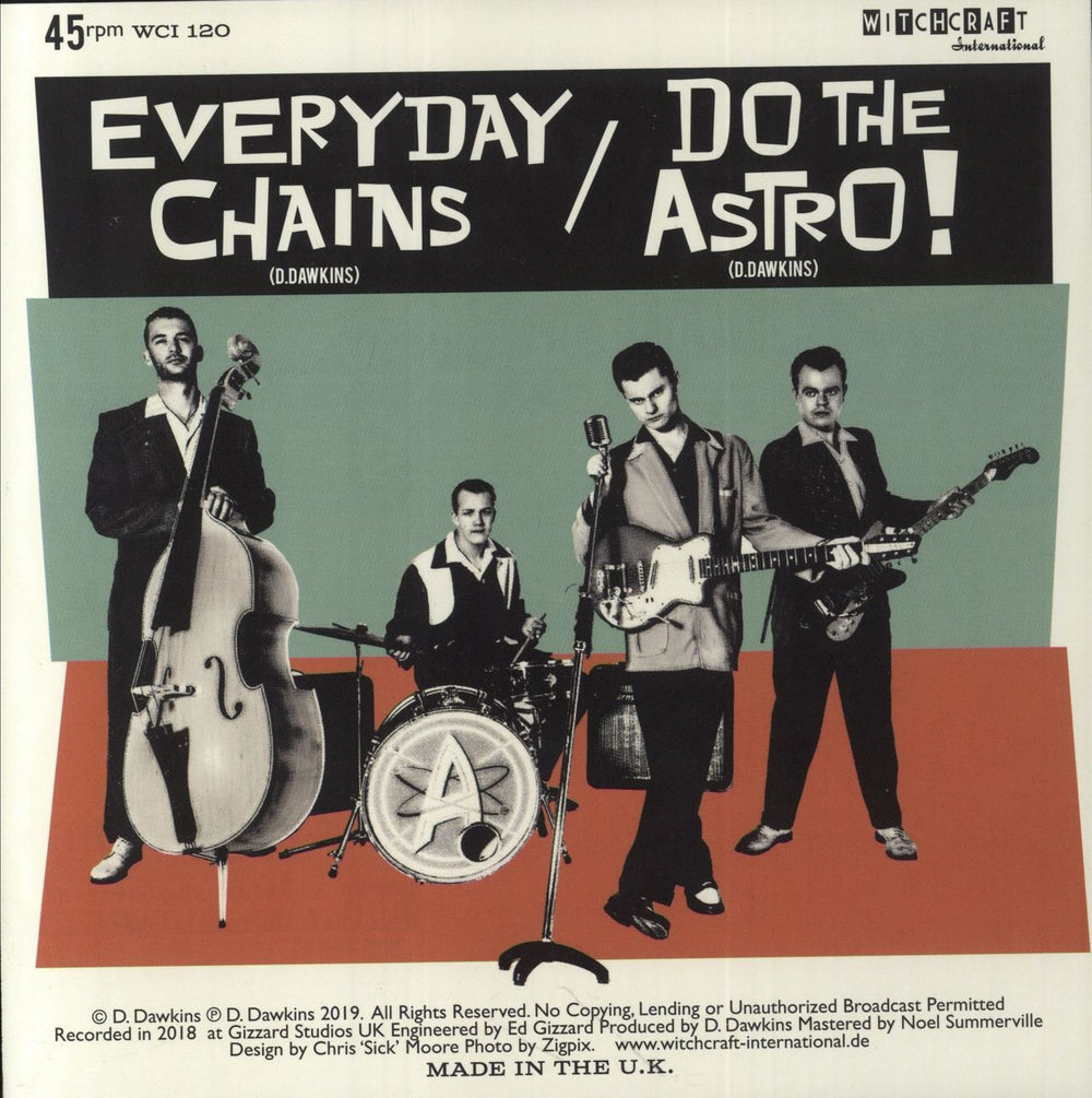 Danny "O" & The Astrotones Everyday Chains German 7" vinyl single (7 inch record / 45)