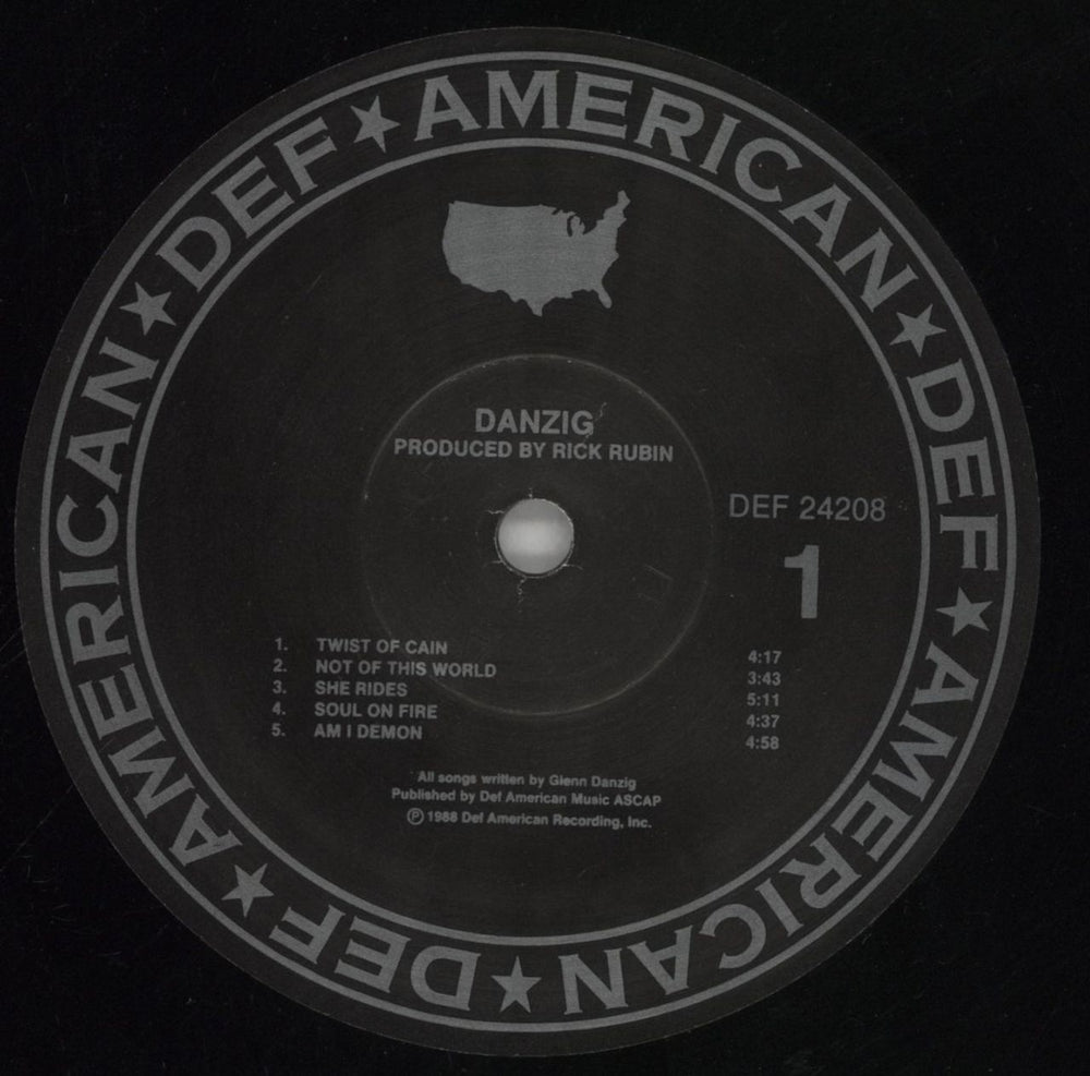 Danzig Danzig - Sticker & Shrink US vinyl LP album (LP record) ZIGLPDA859892