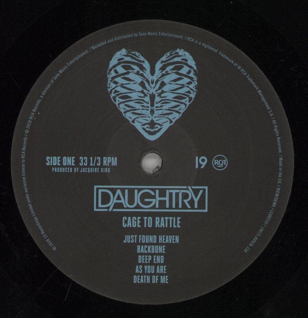 Daughtry Cage To Rattle UK vinyl LP album (LP record) DG4LPCA862366