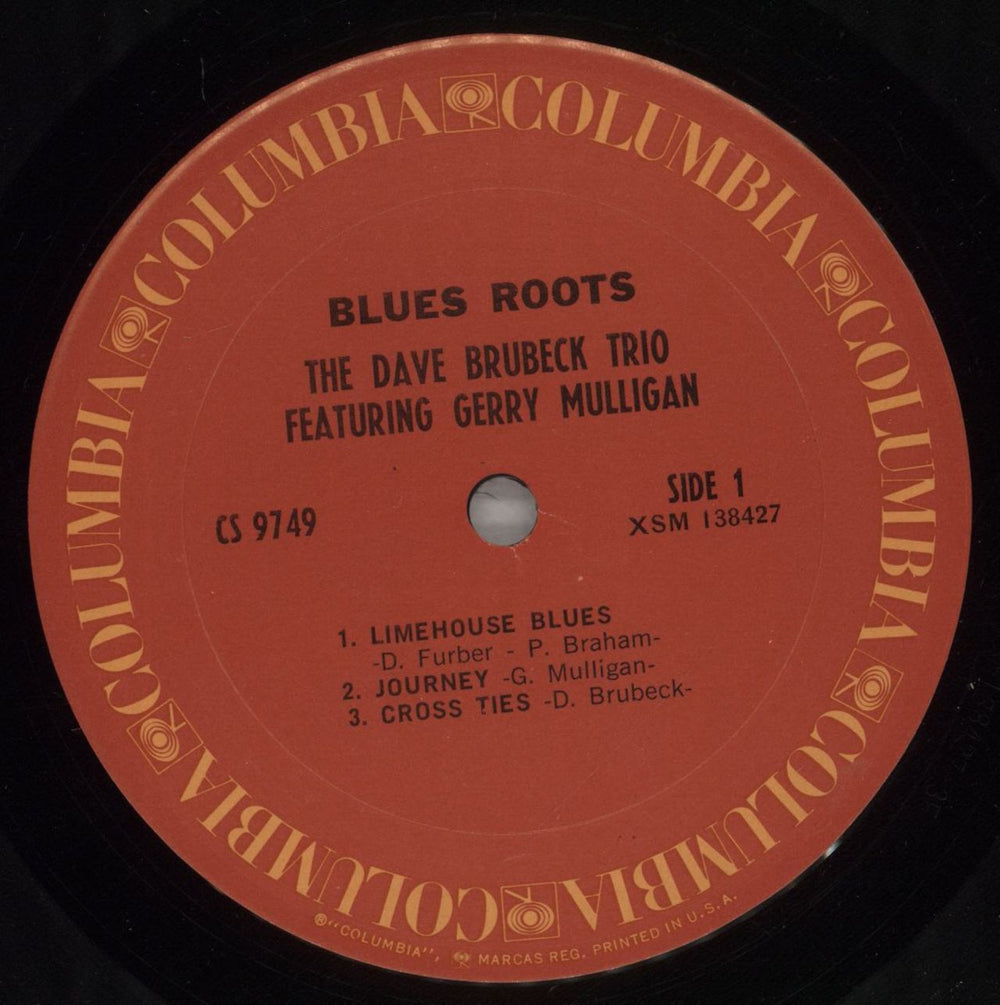Dave Brubeck Blues Roots US vinyl LP album (LP record) DBRLPBL879375