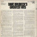 Dave Brubeck Greatest Hits - 1st US vinyl LP album (LP record)