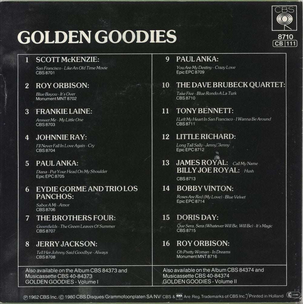 Dave Brubeck Take Five Dutch 7" vinyl single (7 inch record / 45)