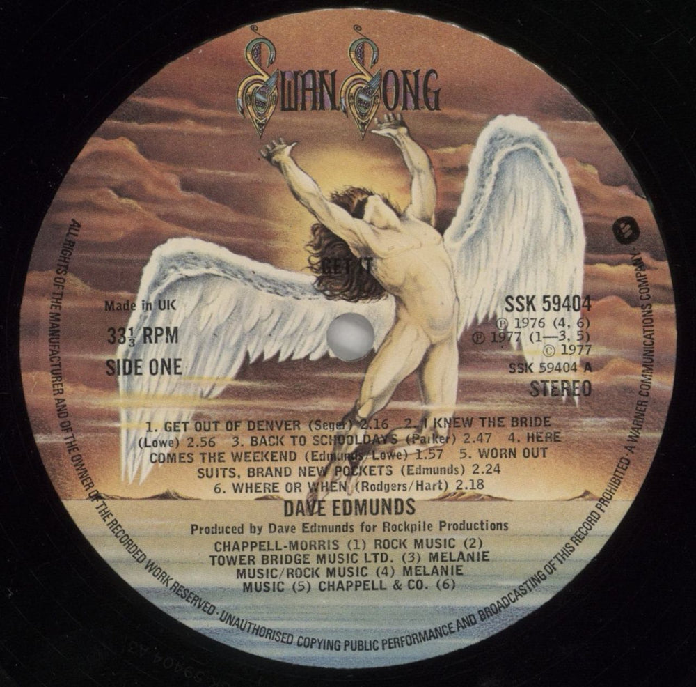 Dave Edmunds Get It UK vinyl LP album (LP record) DAELPGE388774