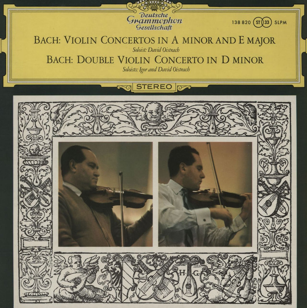 David & Igor Oïstrakh Bach: Violin Concertos in A Minor & E Major / Double Violin Concerto in D Minor UK vinyl LP album (LP record) 138820