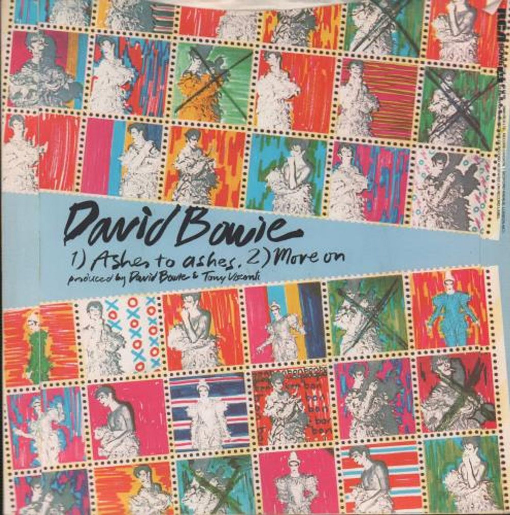 David Bowie Ashes To Ashes - P/S C + Stamps - 4pr UK 7" vinyl single (7 inch record / 45) BOW07AS547221