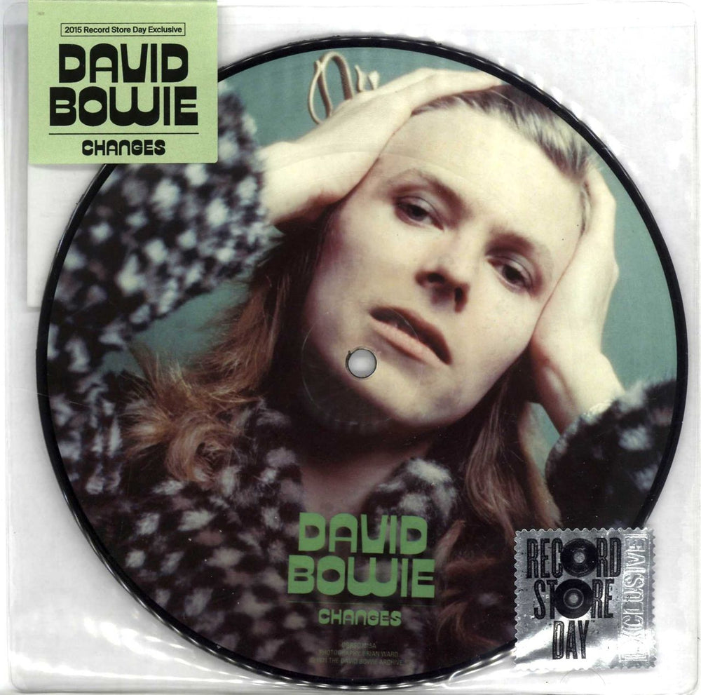 David Bowie Changes - RSD15 UK 7" vinyl picture disc (7 inch picture disc single) DBRSD2015