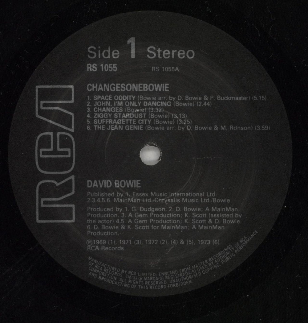 David Bowie ChangesOneBowie - 2nd UK vinyl LP album (LP record) BOWLPCH336847