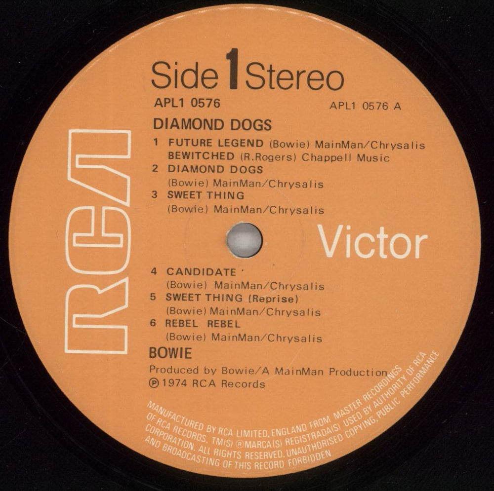 David Bowie Diamond Dogs - 1st - VG UK vinyl LP album (LP record) BOWLPDI876863