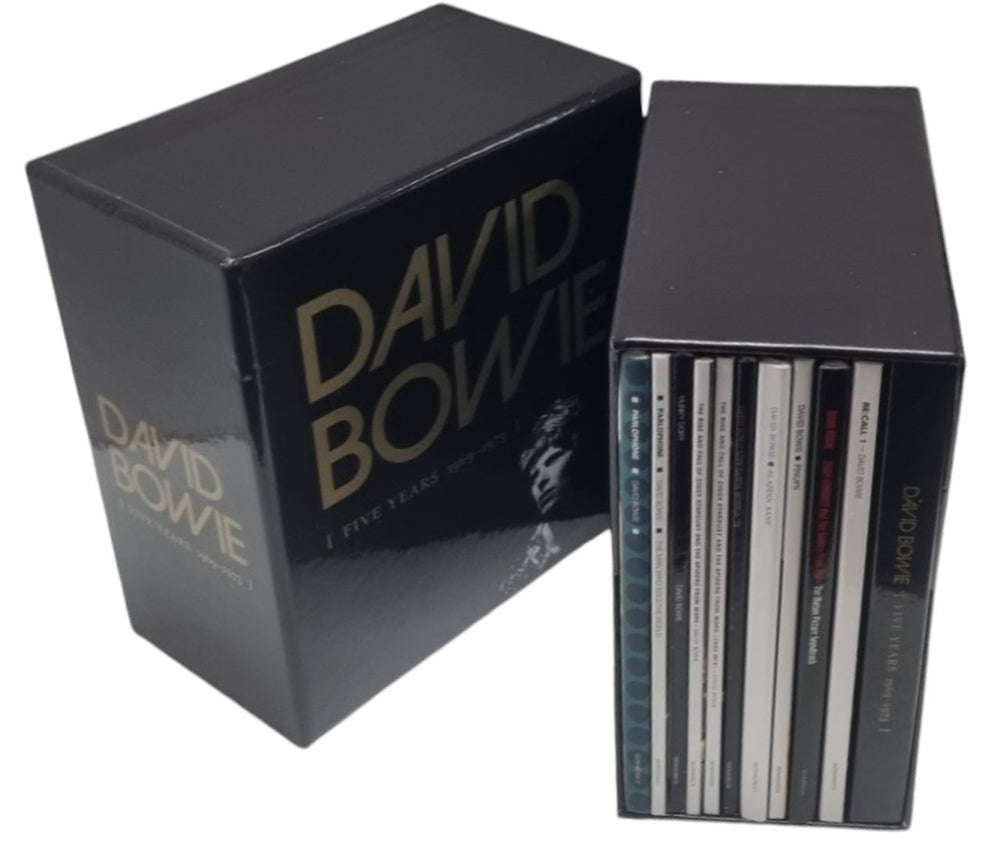 David Bowie Five Years 1969-1973 UK CD Album Box Set BOWDXFI743657