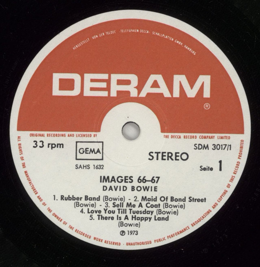 David Bowie Images 1966-1967 - EX German 2-LP vinyl record set (Double LP Album) BOW2LIM765313