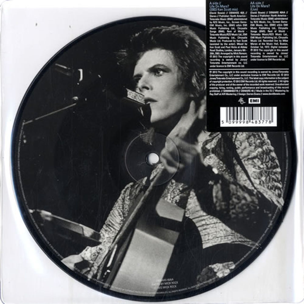 David Bowie Life On Mars? - Sealed UK 7" vinyl picture disc (7 inch picture disc single) BOW7PLI586737