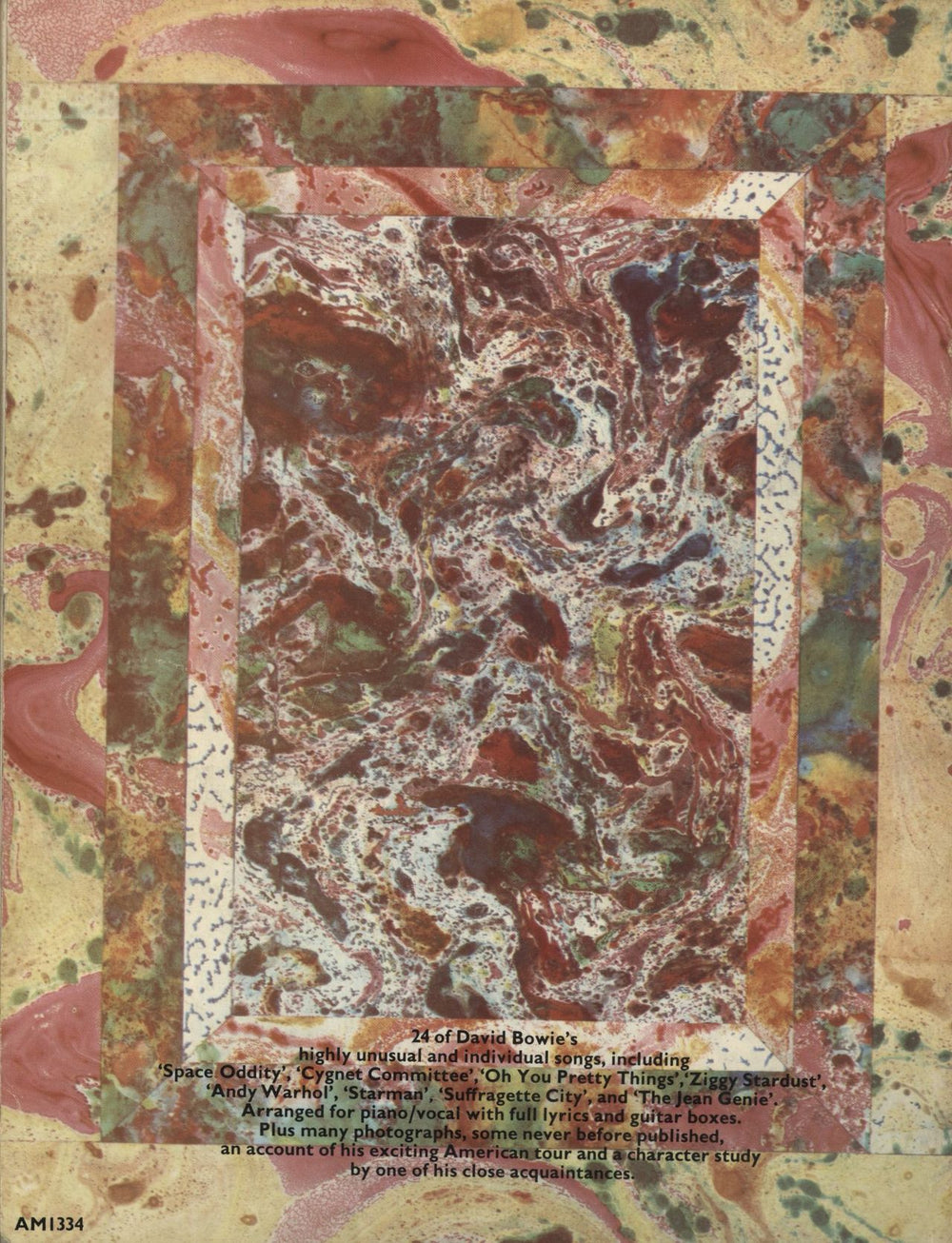 David Bowie The Songs Of David Bowie UK book