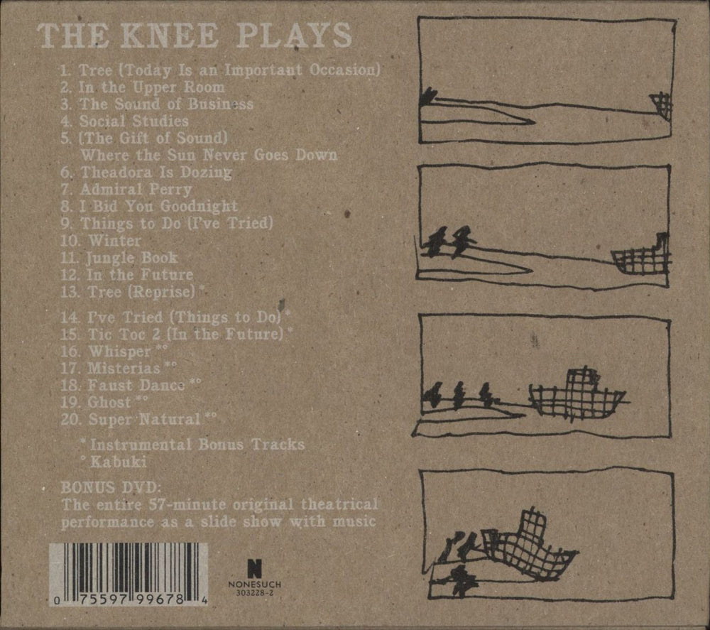 David Byrne The Knee Plays UK 2-disc CD/DVD set 075597996784