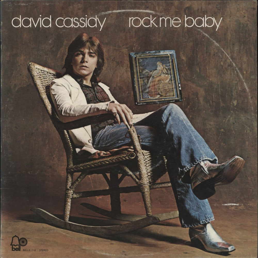 David Cassidy Rock Me Baby UK vinyl LP album (LP record) BELLS218