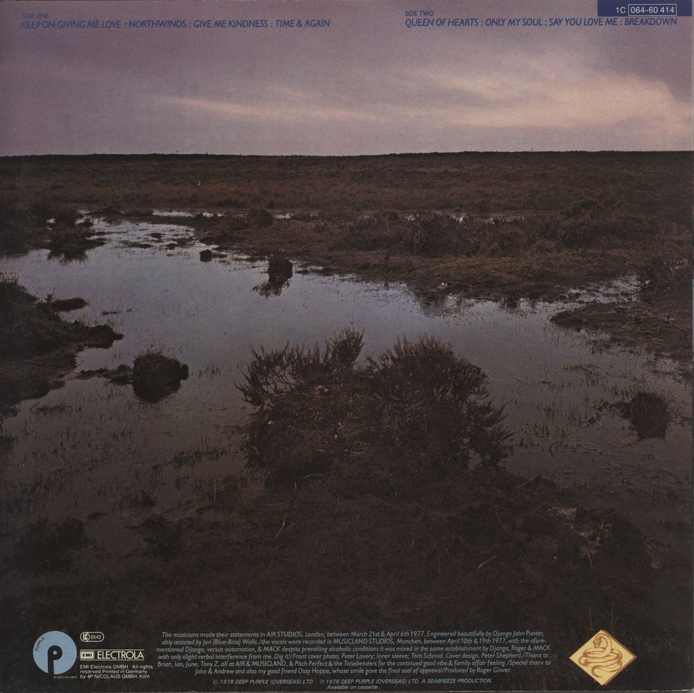 David Coverdale North Winds - 1st German vinyl LP album (LP record)