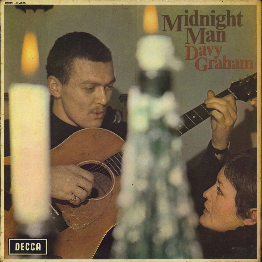 Davy Graham Midnight Man - VG UK vinyl LP album (LP record) LK4780